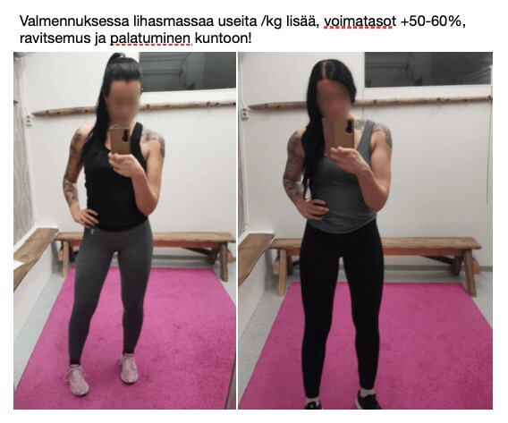 Etävalmennus - kehonmuokkaus ja lihasmassa kasvatus