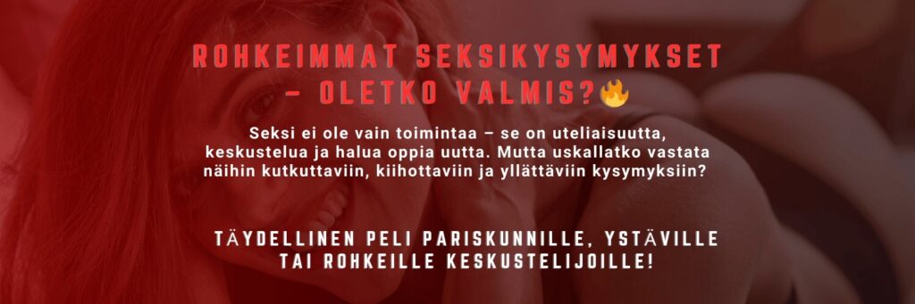Seksikysymykset - kysy ja vastaa.