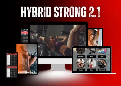 Hybrid Strong - 2+1 jakoinen kuntosaliohjelma kuntosalille.